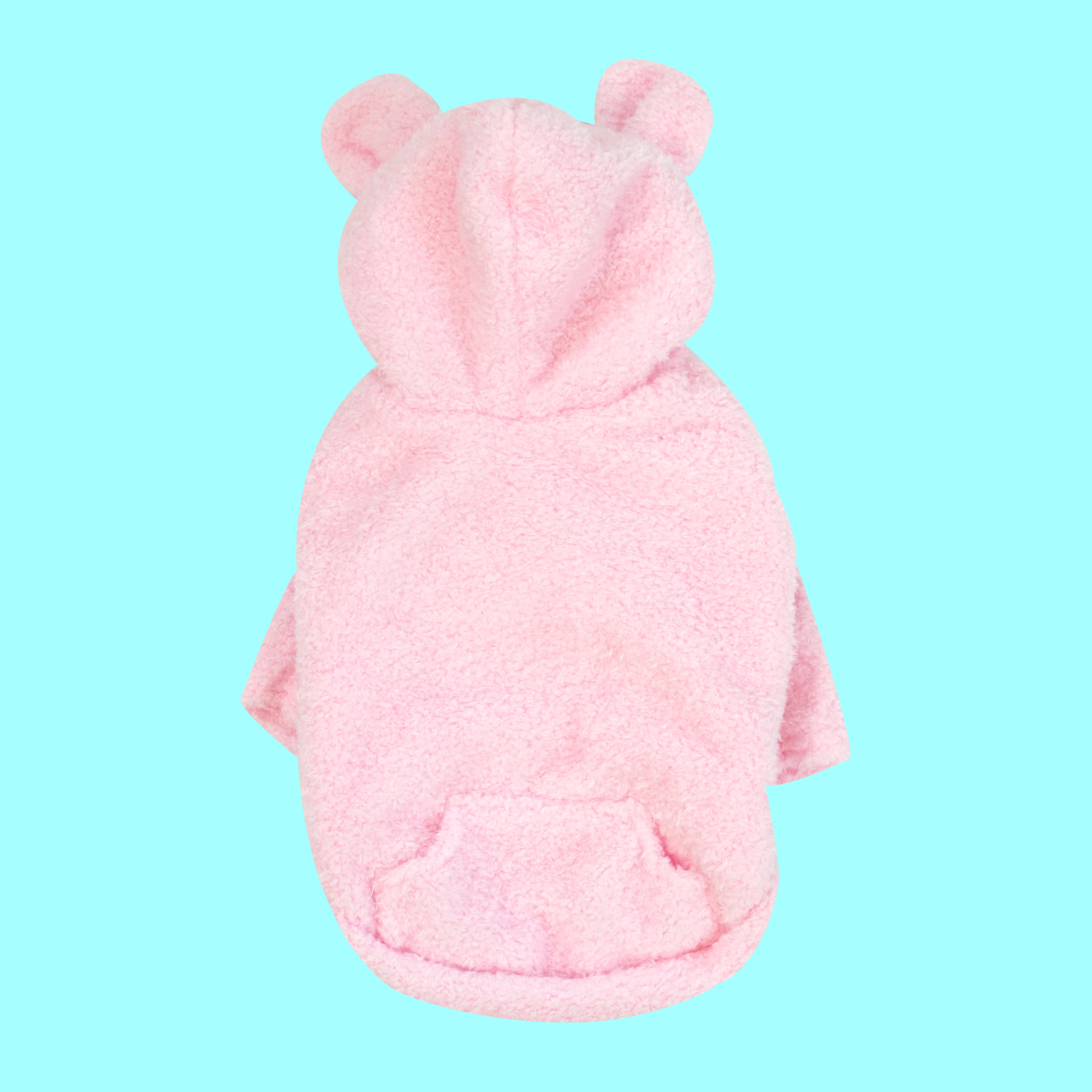 Teddy Bear Fur Hoodie (Pink)